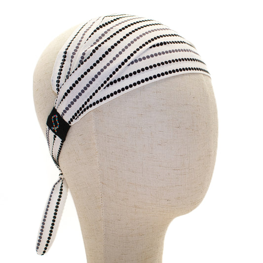 Black and Gray Dots Headband