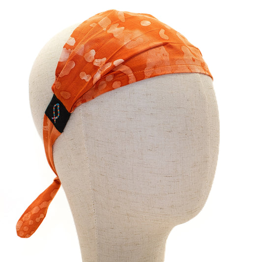 Orange Watercolor Headband