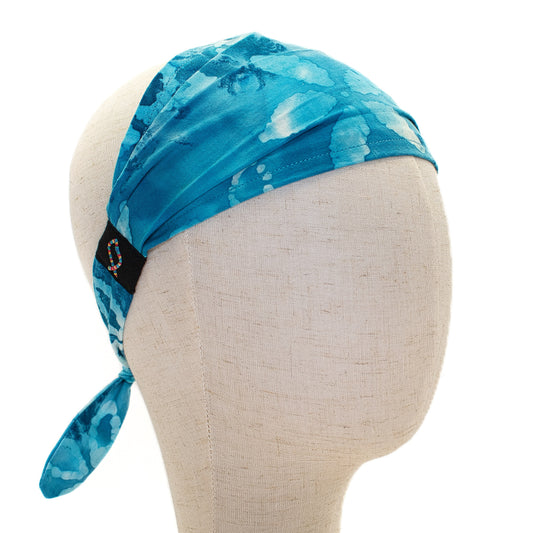 Blue Watercolor Headband