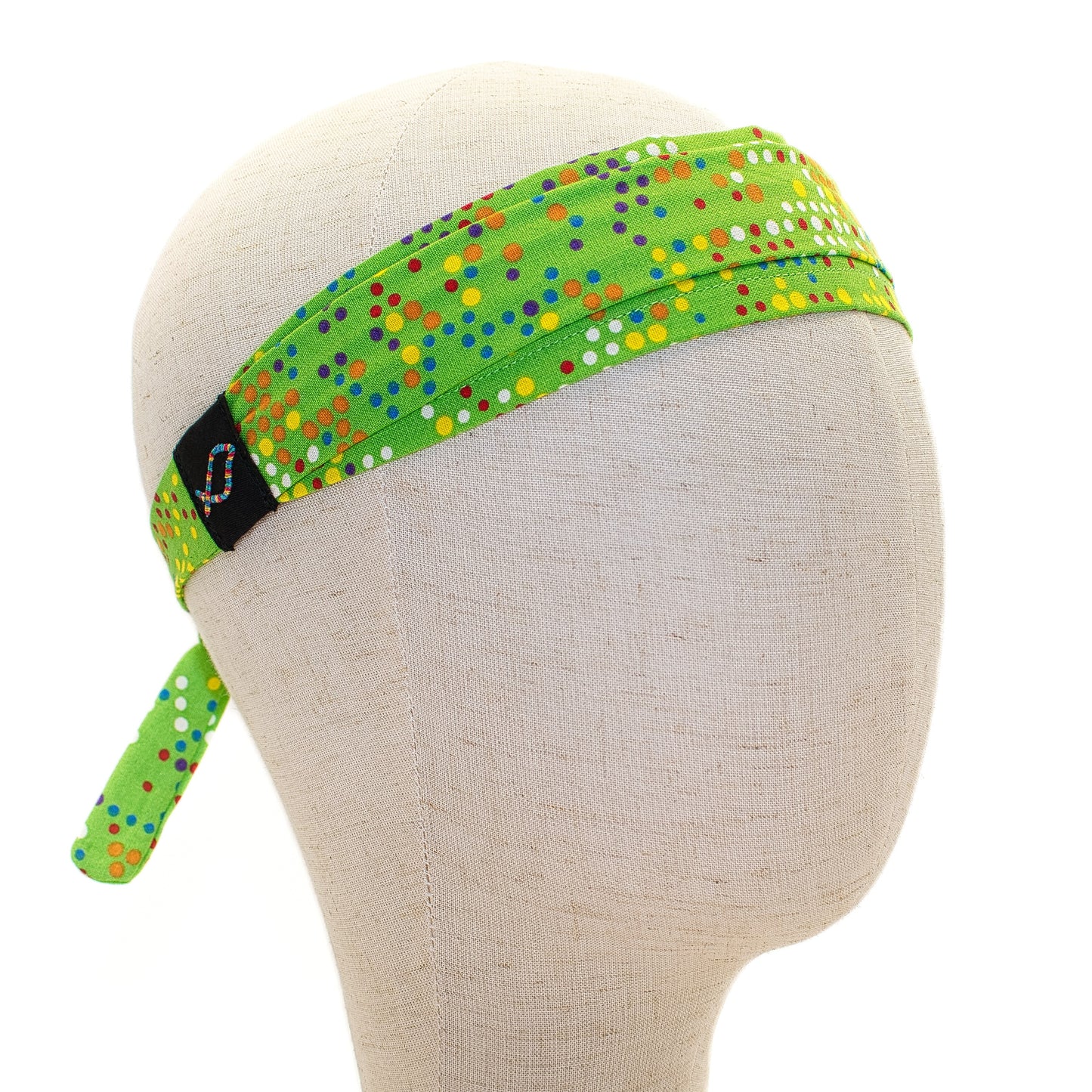 Green Dotted Headband