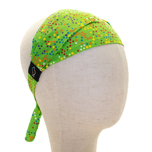 Green Dotted Headband