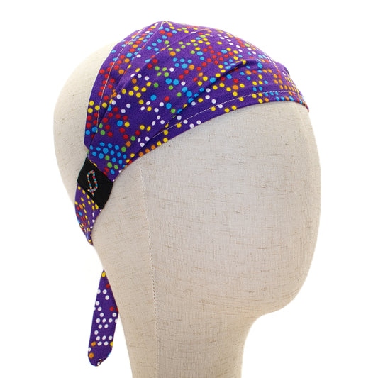 Purple Polka Dot Headband