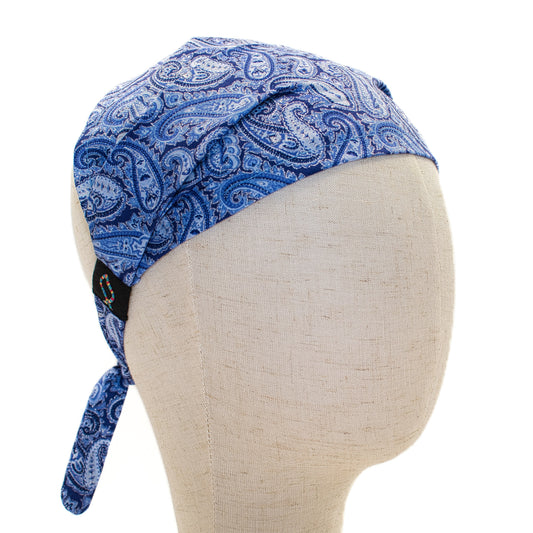 Blue Paisley Headband