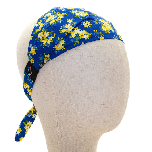 Blue and Yellow Floral Headband