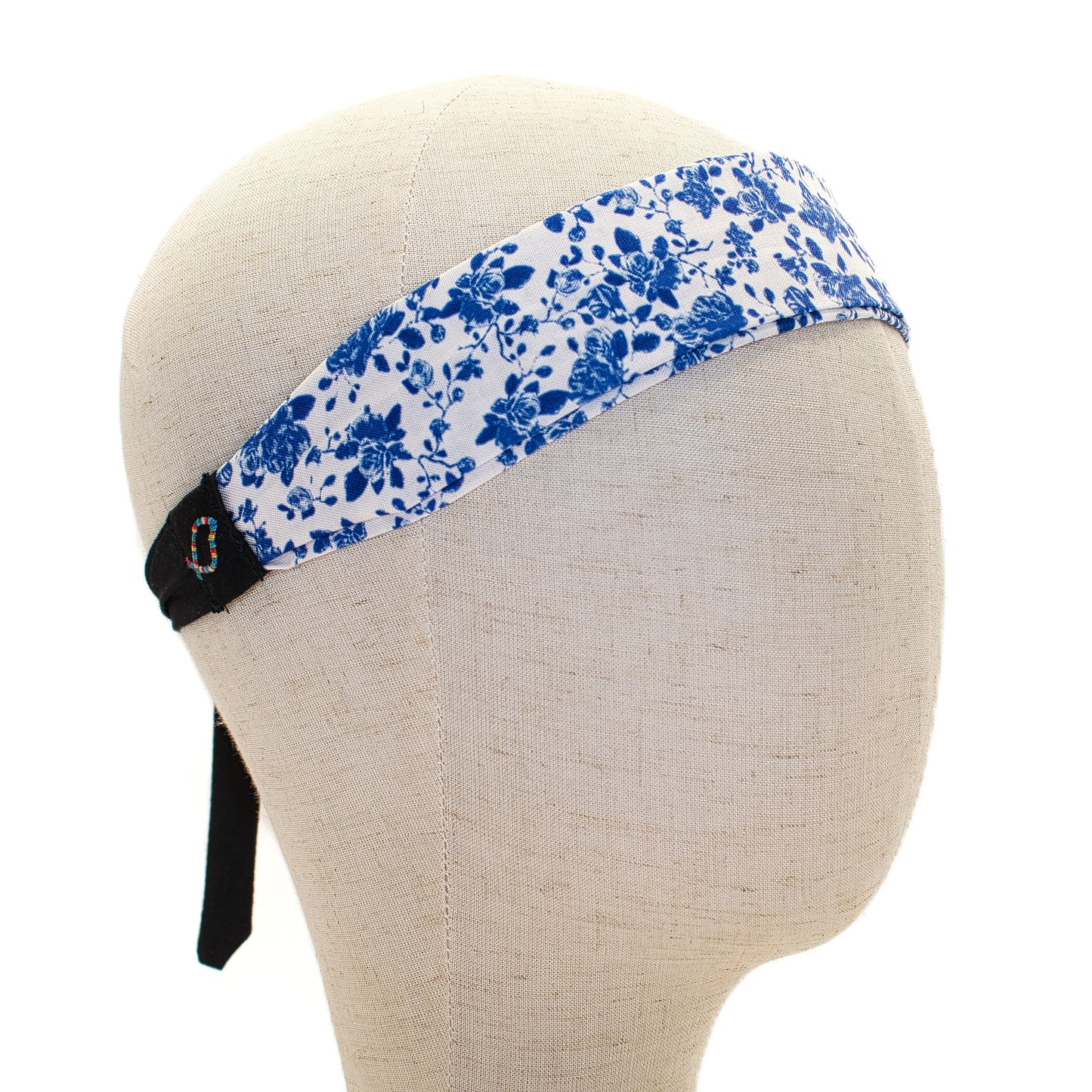 Blue and White Floral Headband