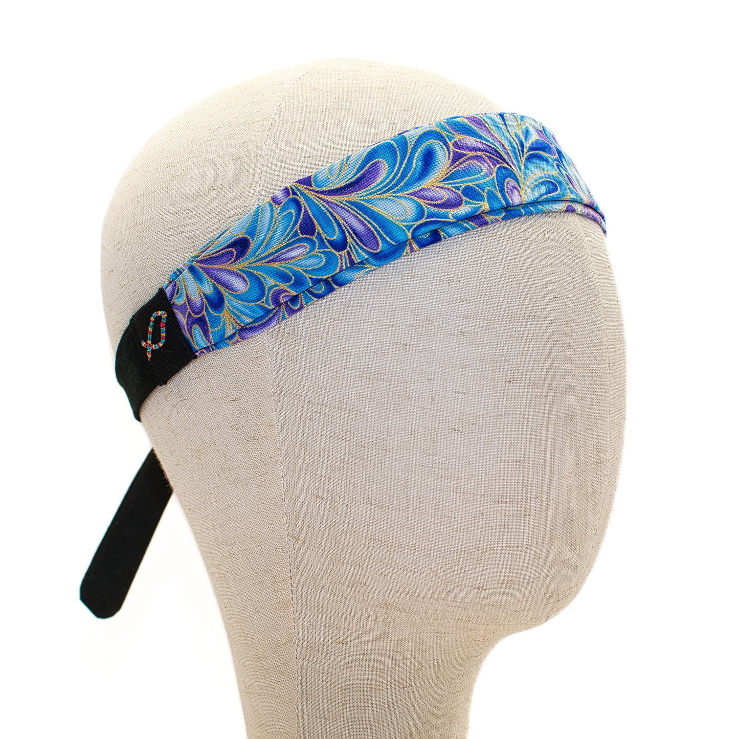 Blue and Purple Floral Headband