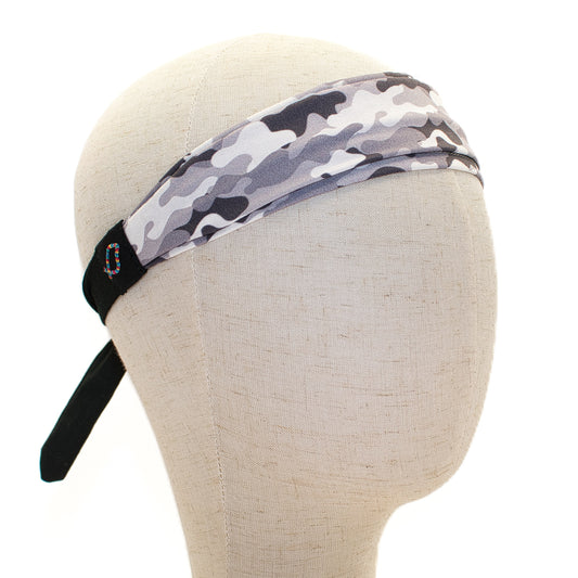 Gray Camo Headband