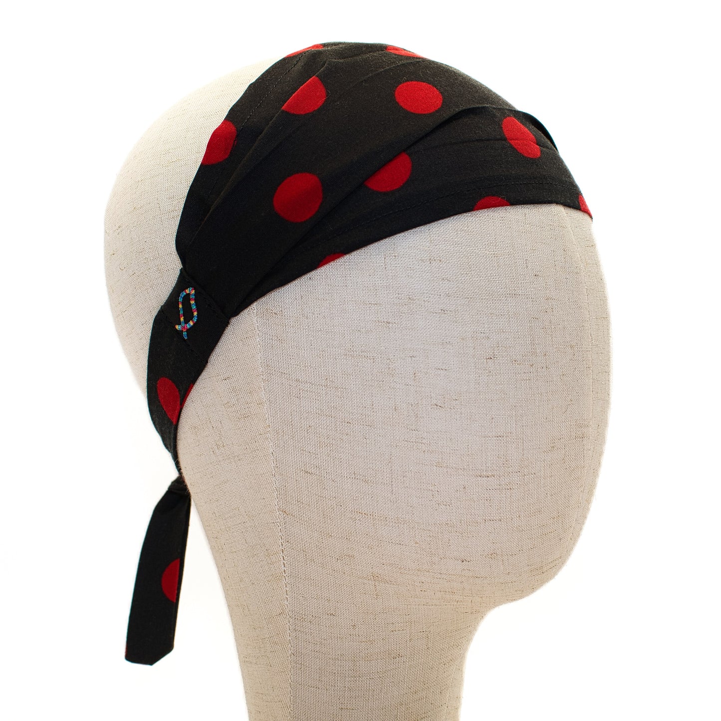 Black and Red Polka Dot Headband