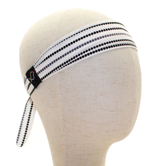 Black and Gray Dots Headband