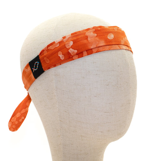 Orange Watercolor Headband