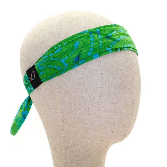 Green Watercolor Headband