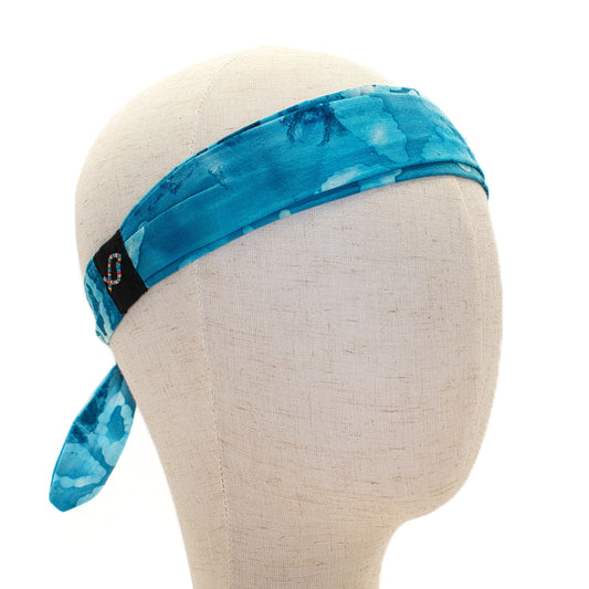 Blue Watercolor Headband