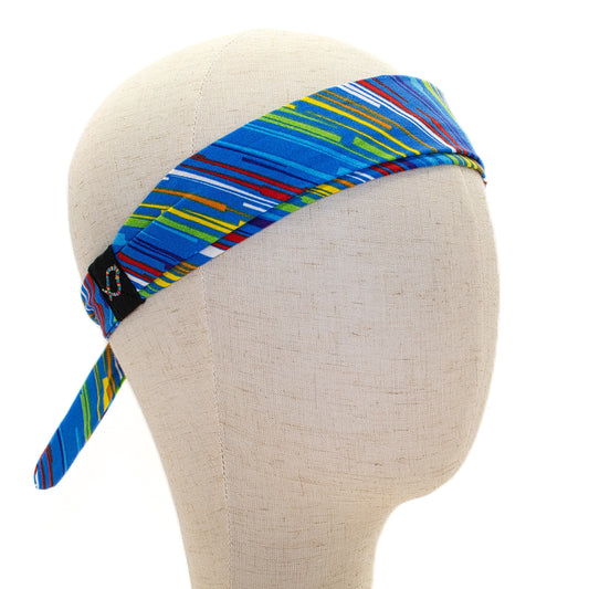 Blue Slash Headband