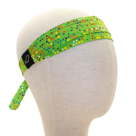 Green Dotted Headband