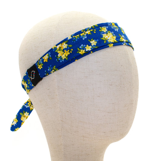 Blue and Yellow Floral Headband