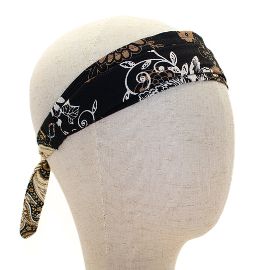 Black and Gold Floral Headband
