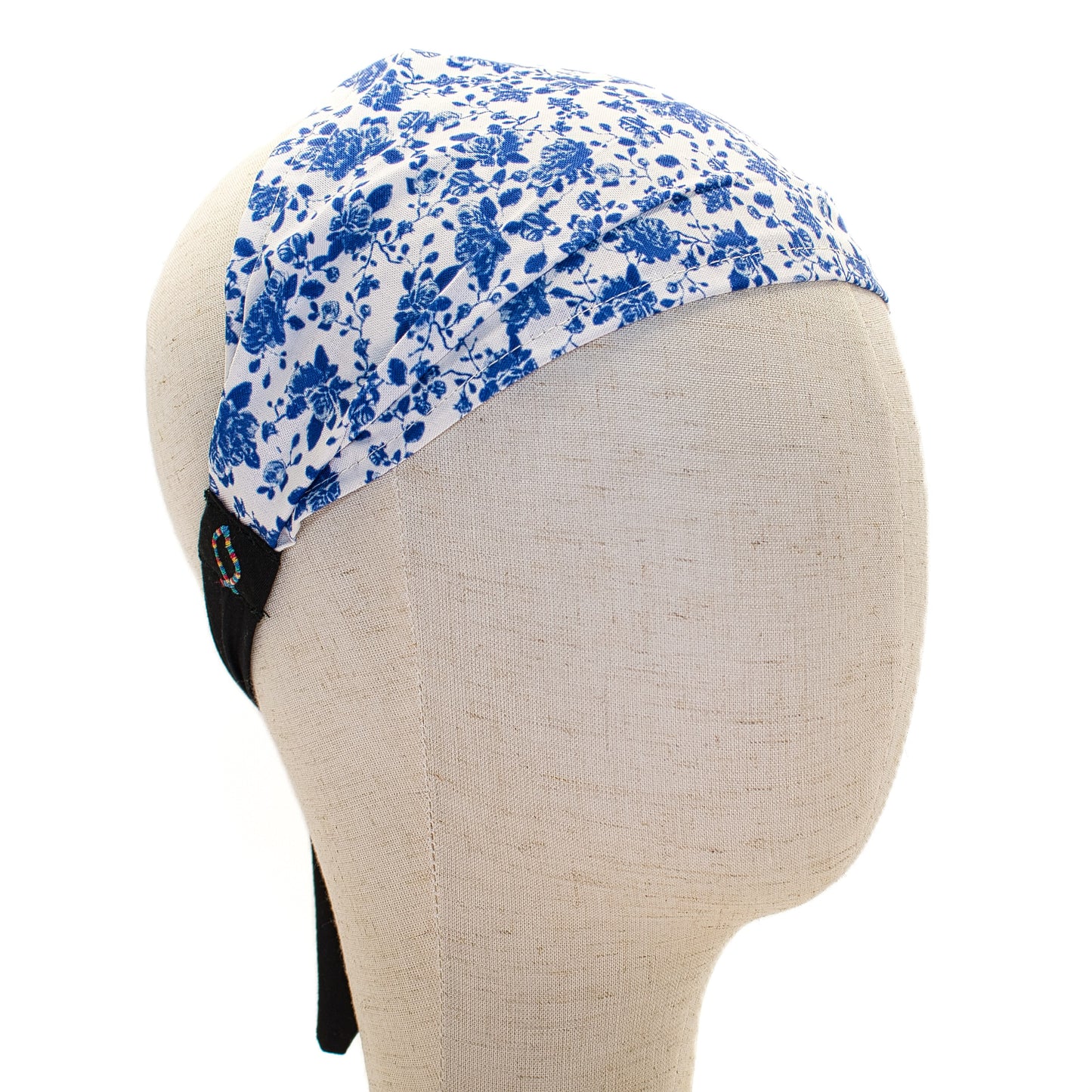 Blue and White Floral Headband