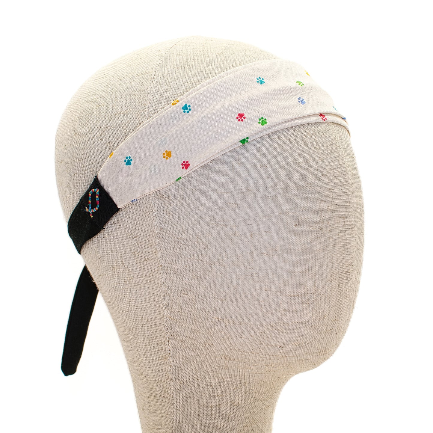 Rainbow Dog Pawprints Headband